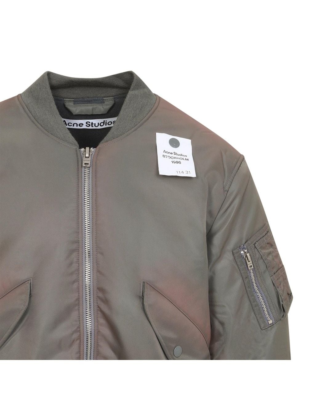 Acne Gray Stone Bomber Jacket for men