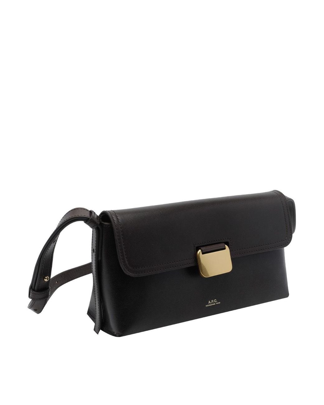 A.P.C. Black Small Simon Crossbody Bag