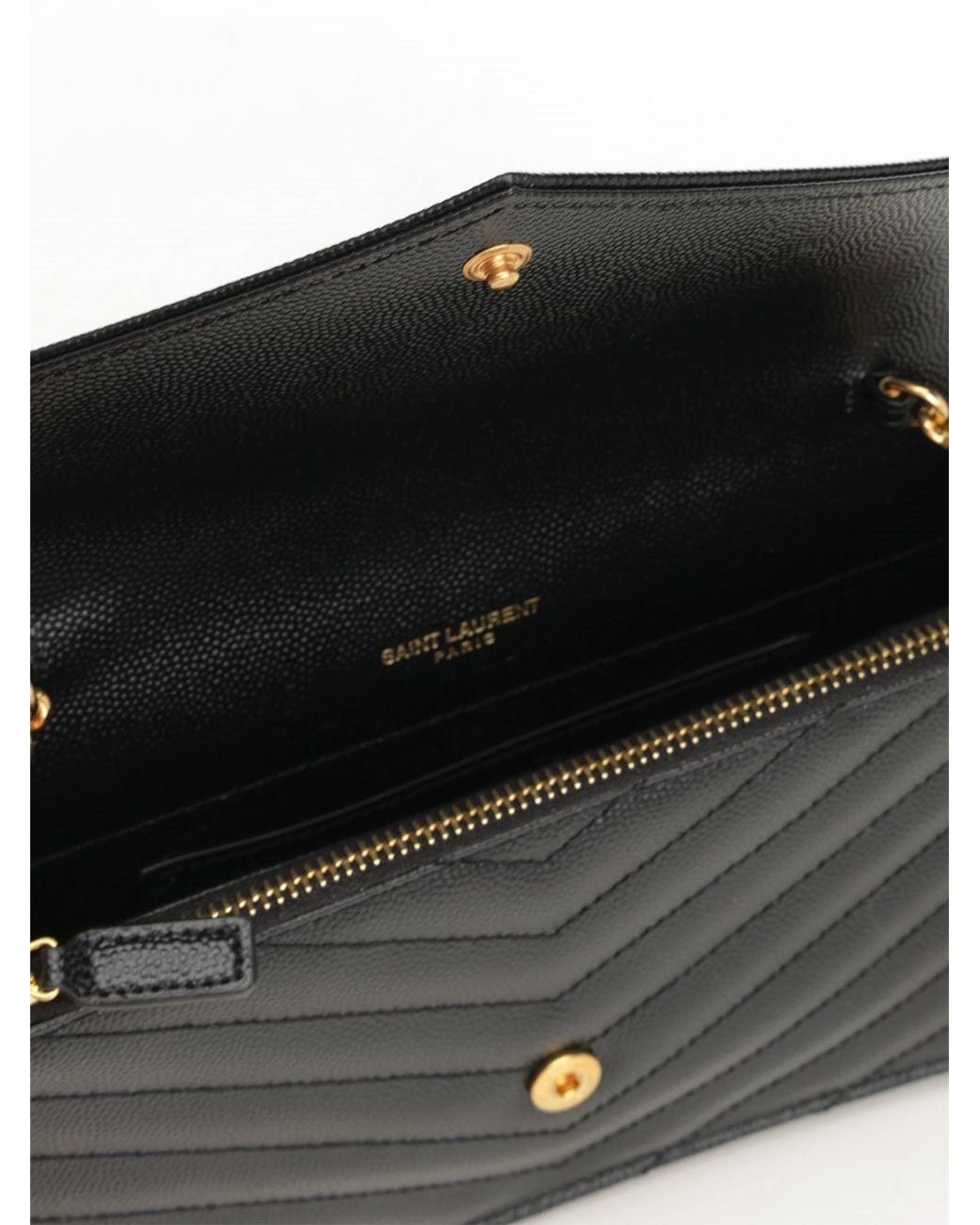 Saint Laurent Black Chain Wallet