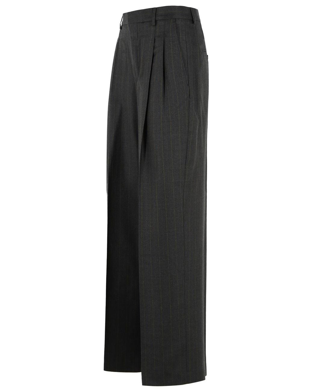 AMI Black Virgin Wool Trousers