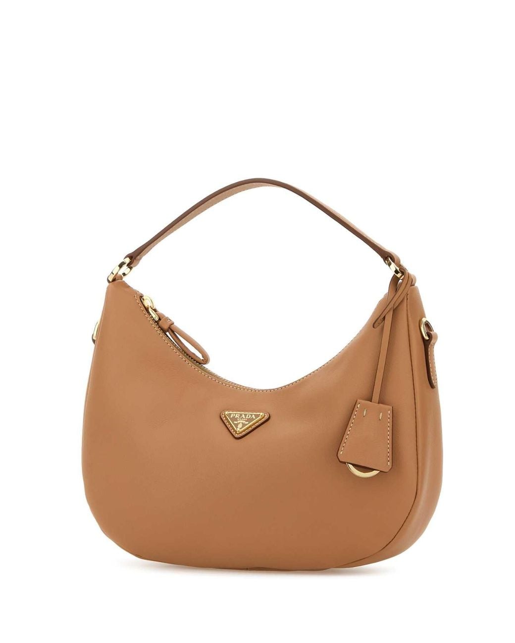 Prada Brown Camel Leather Handbag