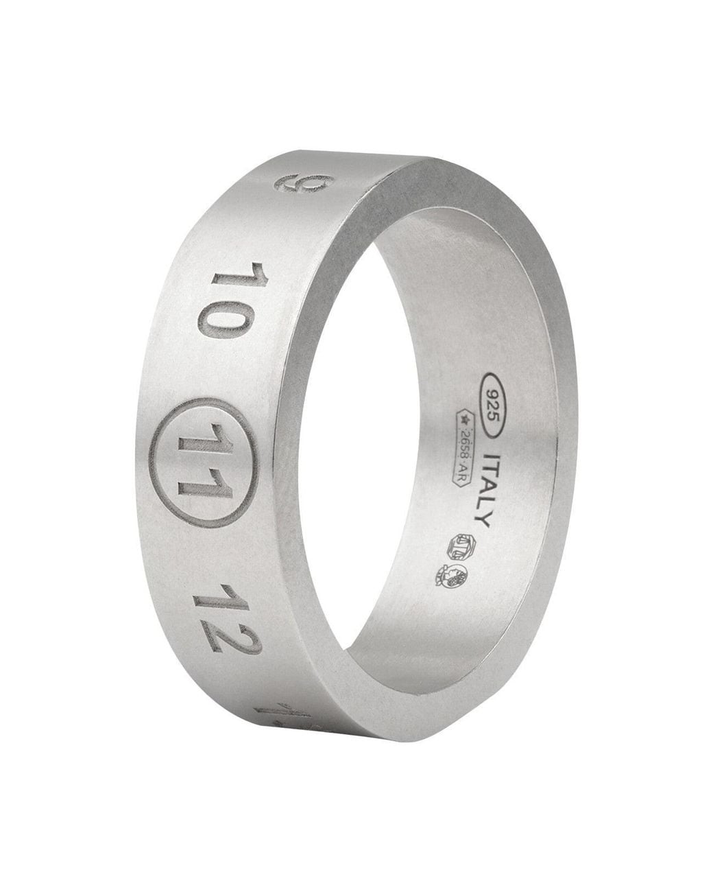 Maison Margiela Gray Logo Ring for men