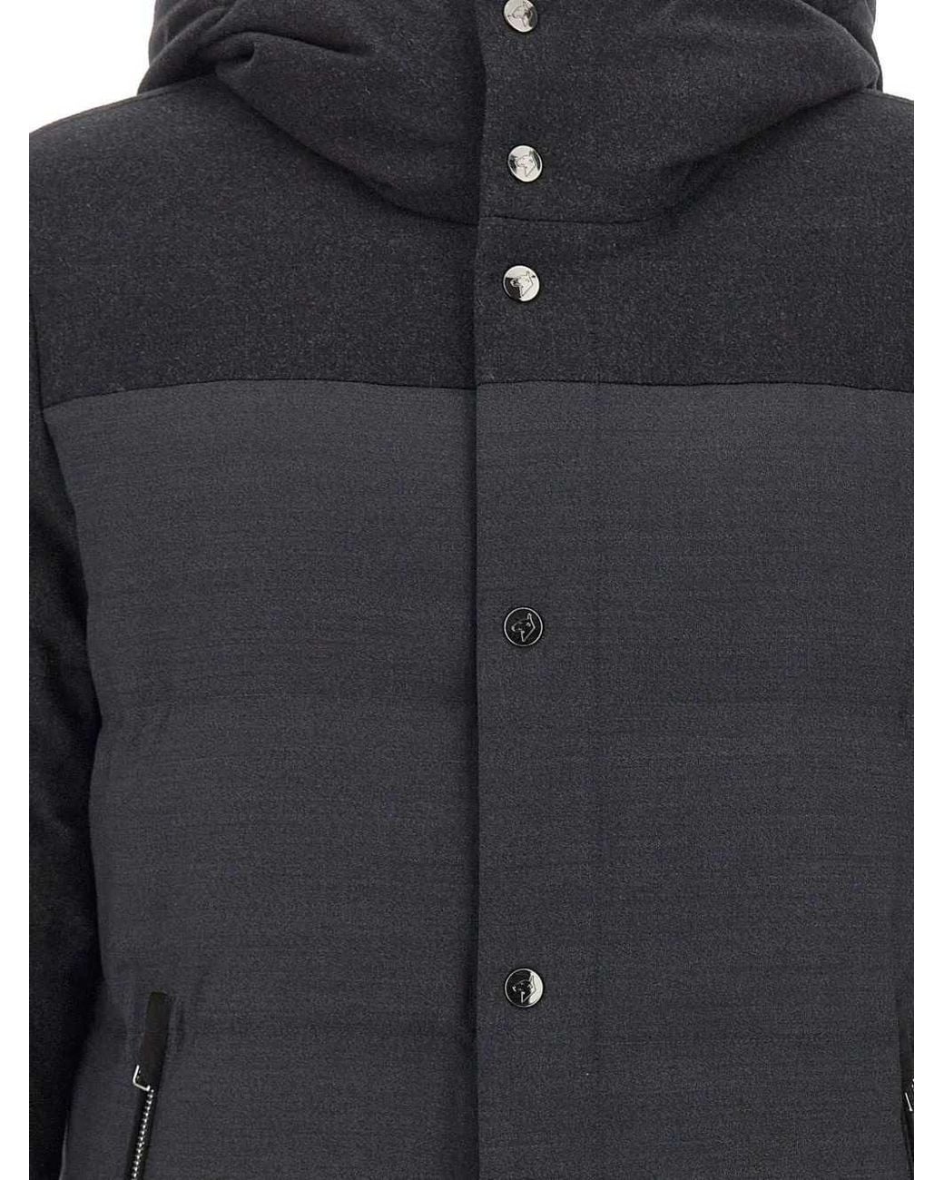 Montecore Blue Down-Filled Puffer Jacket for men