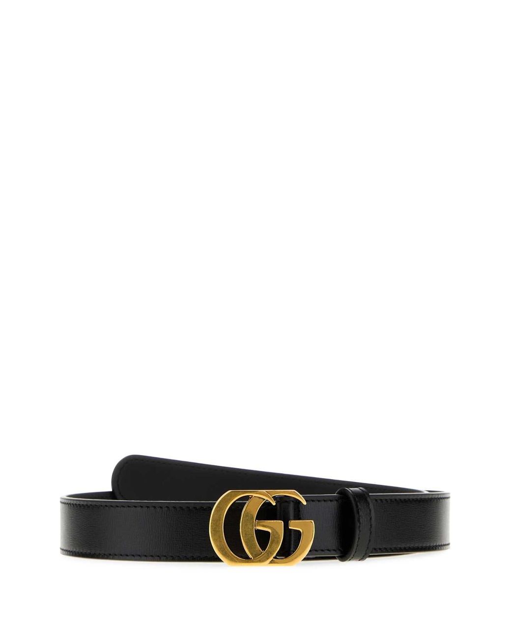 Gucci White Leather Belt