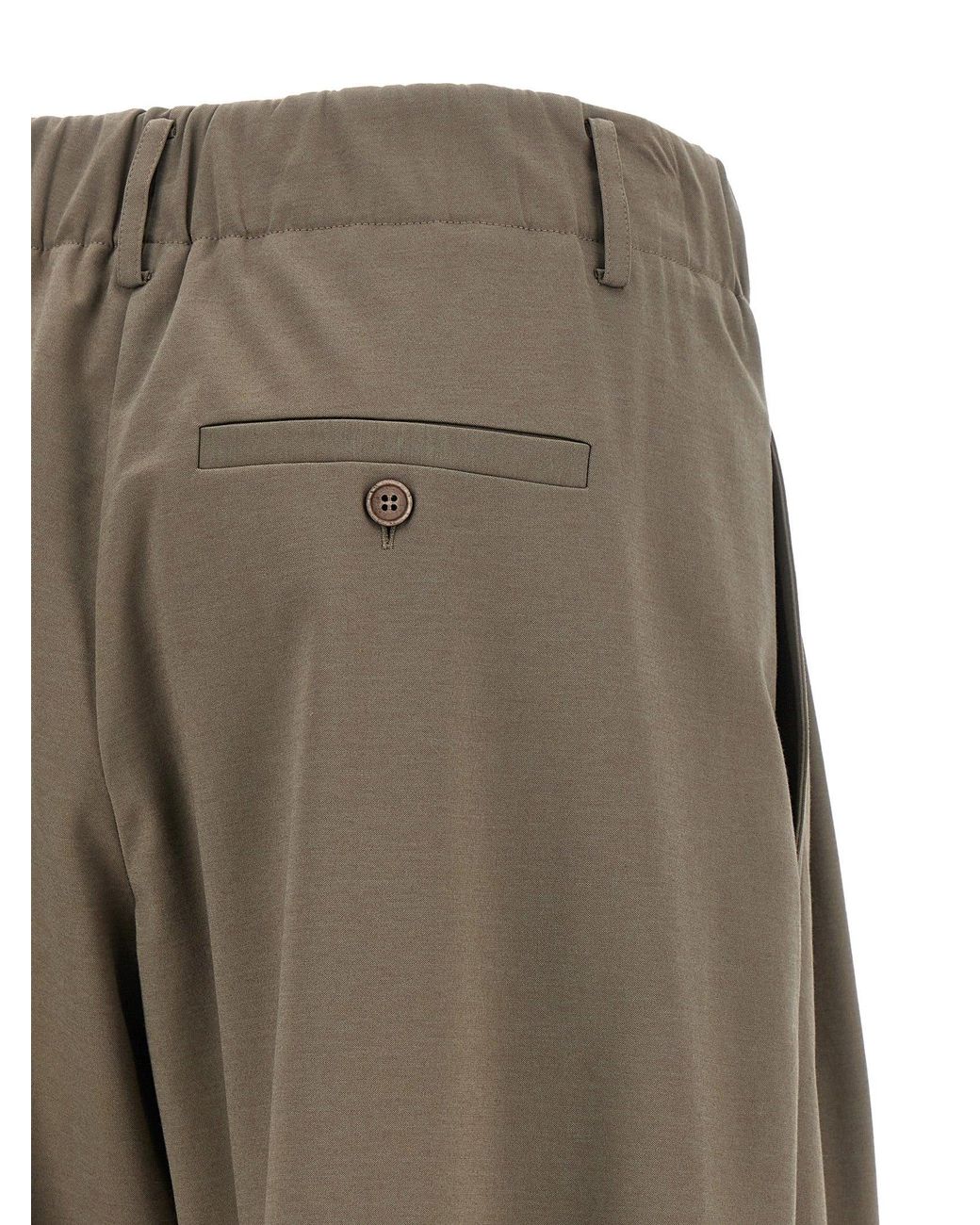 Brunello Cucinelli Gray Interlock Couture Pants