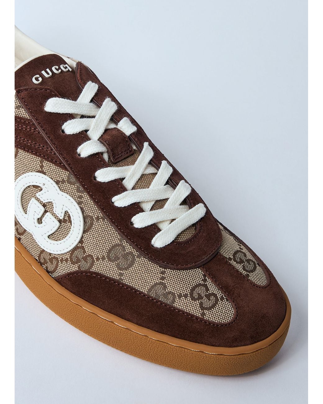 Gucci White Interlocking G Sneakers for men