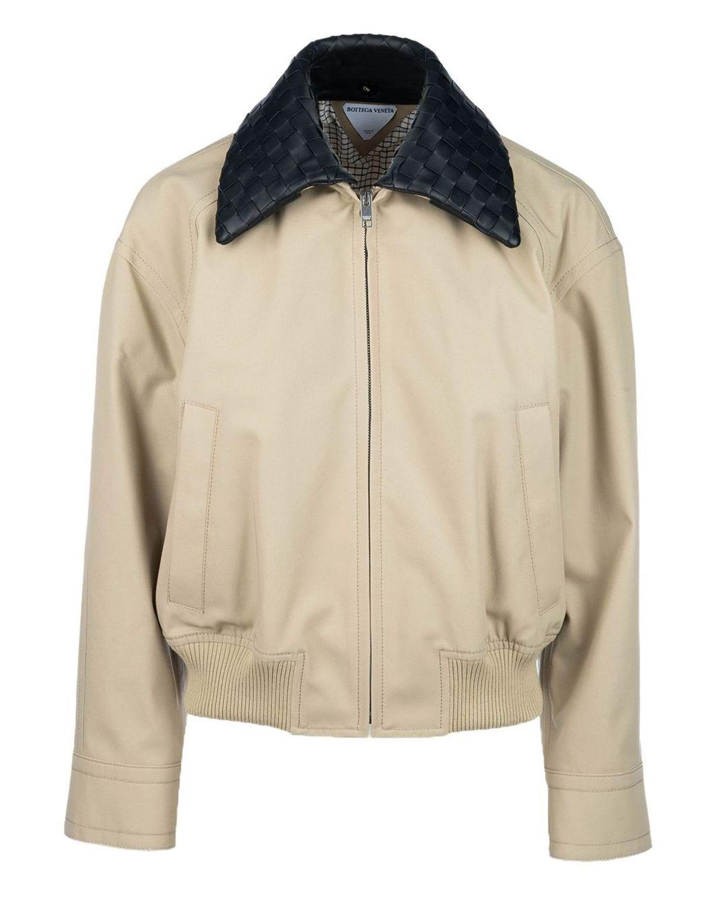 Bottega leather ブルゾン　ベージュ　鹿皮 BOTTEGA VENETA Oversized Leather Blouson Jacket for Men | MR