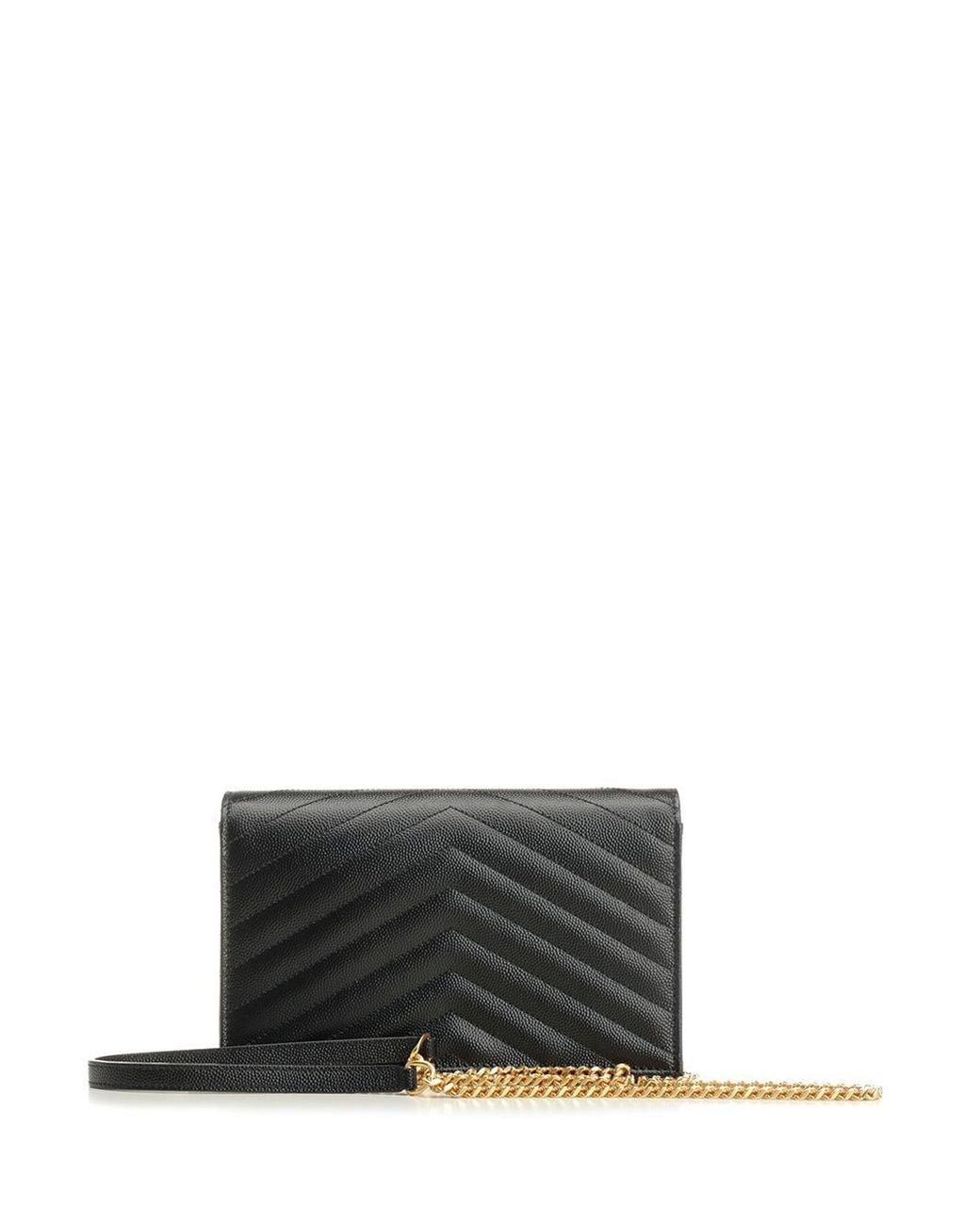 Saint Laurent Black Chain Wallet
