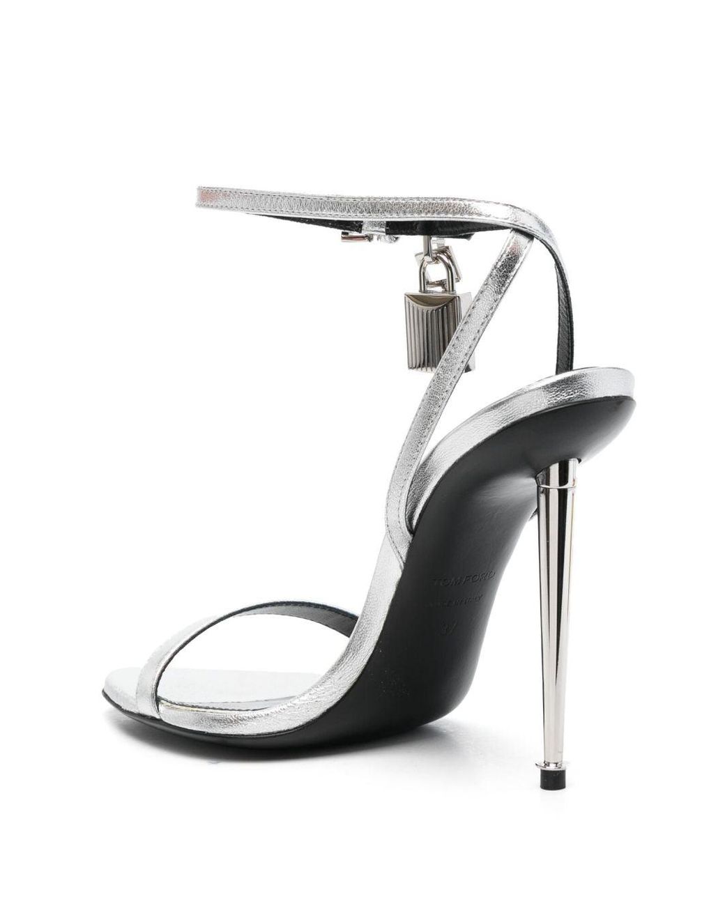 Tom Ford White Sandals With Padlock