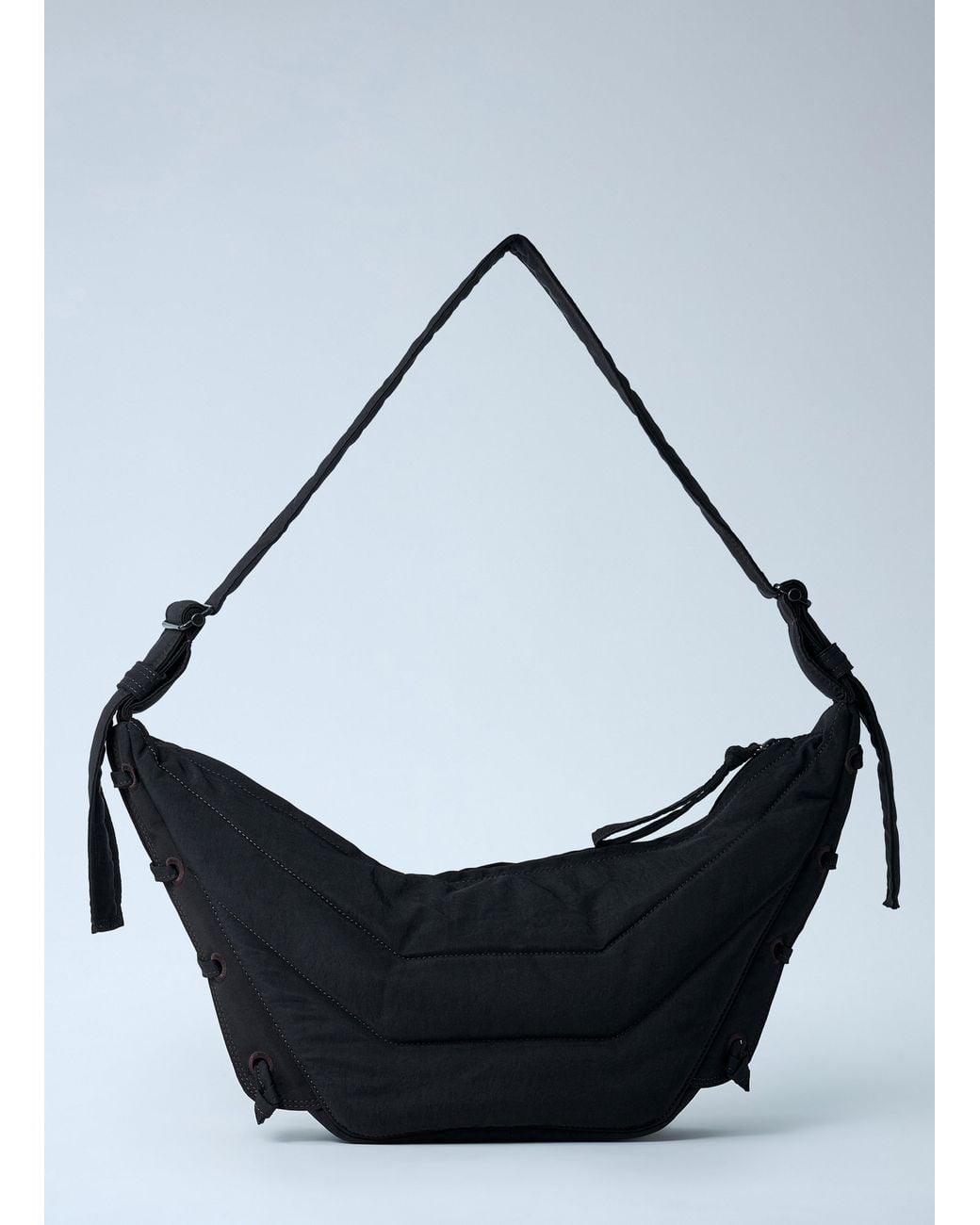 Lemaire Black Small Soft Game Shoulder Bag for men