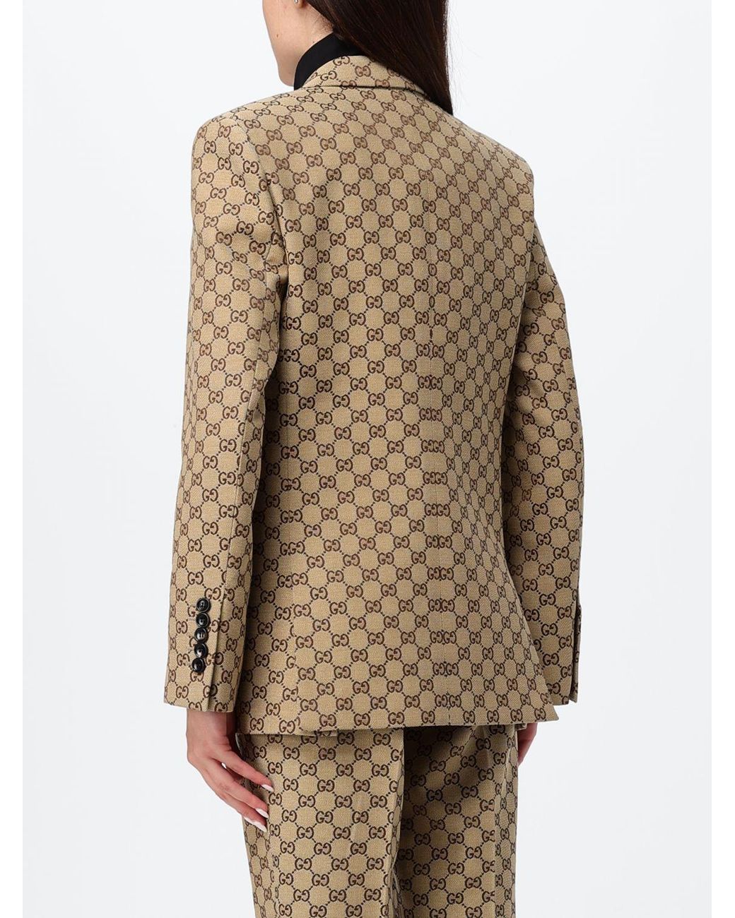 Gucci Natural Gg Canvas Jacket