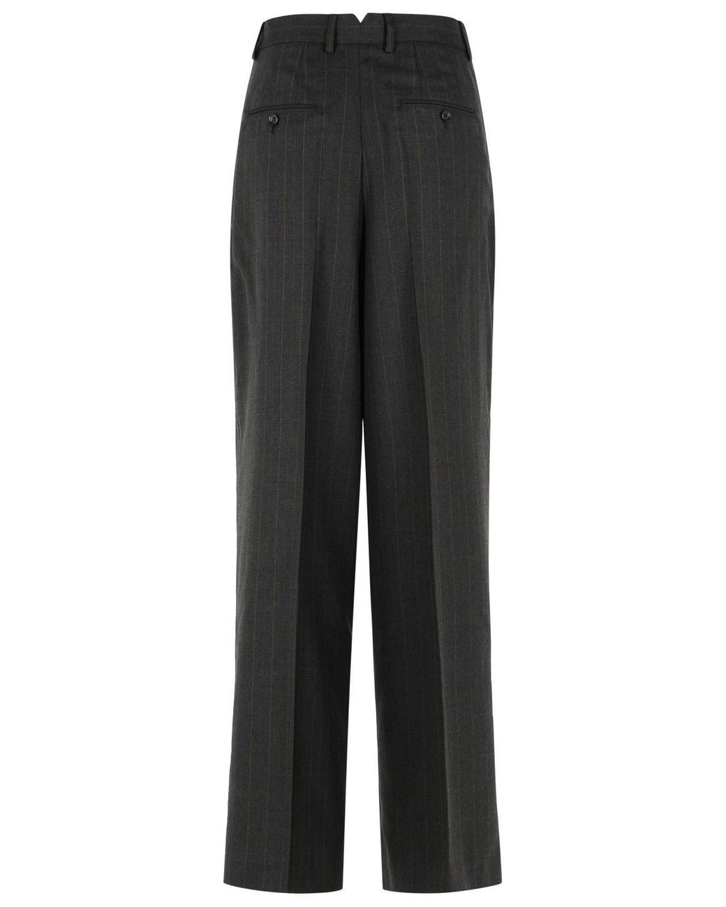 AMI Black Virgin Wool Trousers