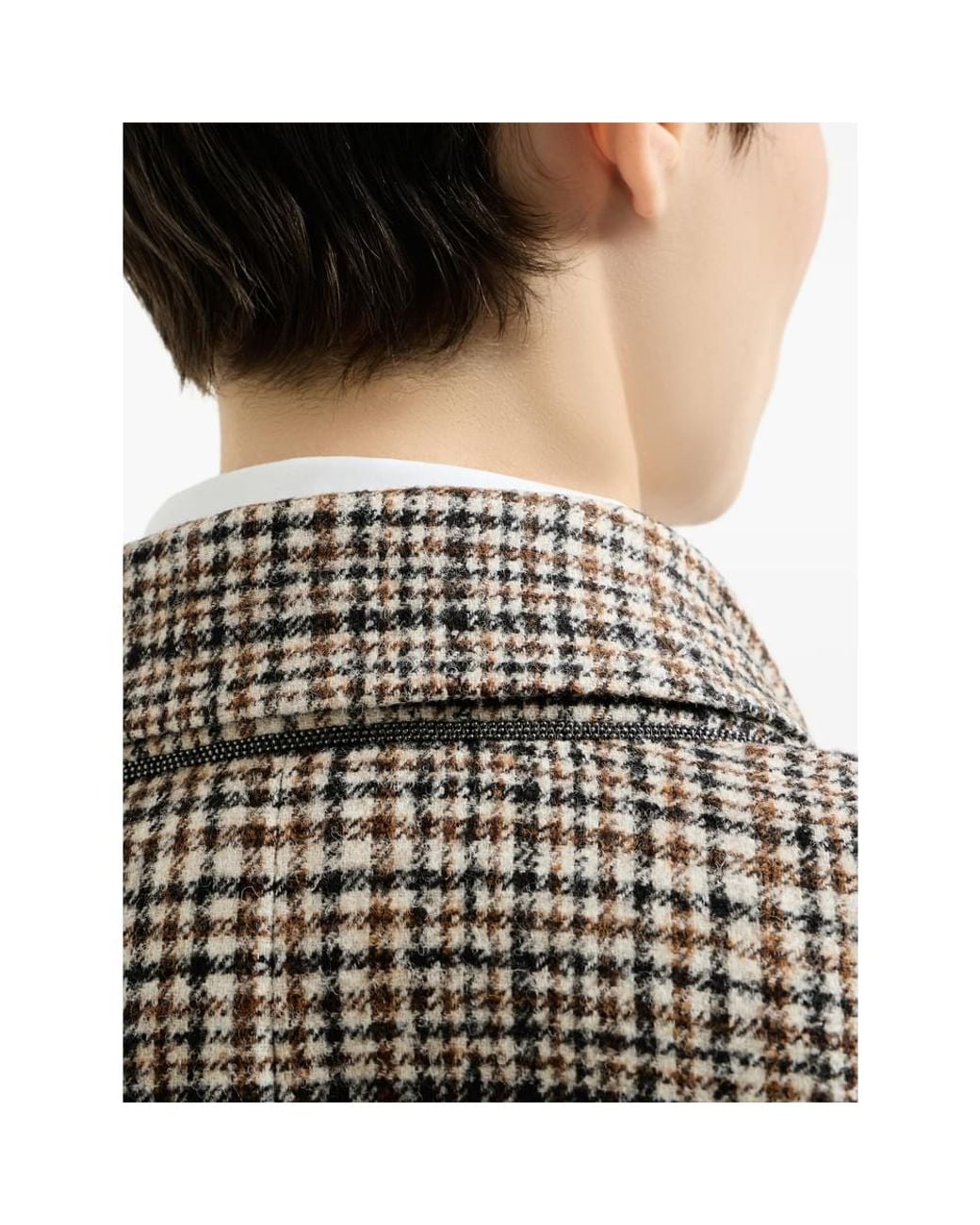 Brunello Cucinelli Brown Jacket Wool-Alpaca