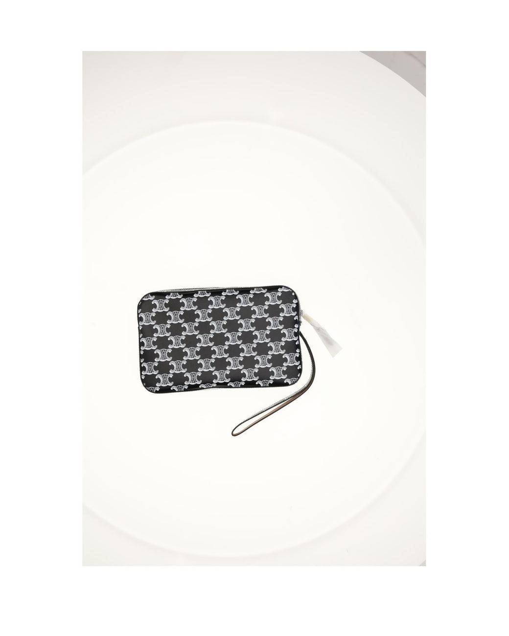 Céline White Pouch With Strap for men