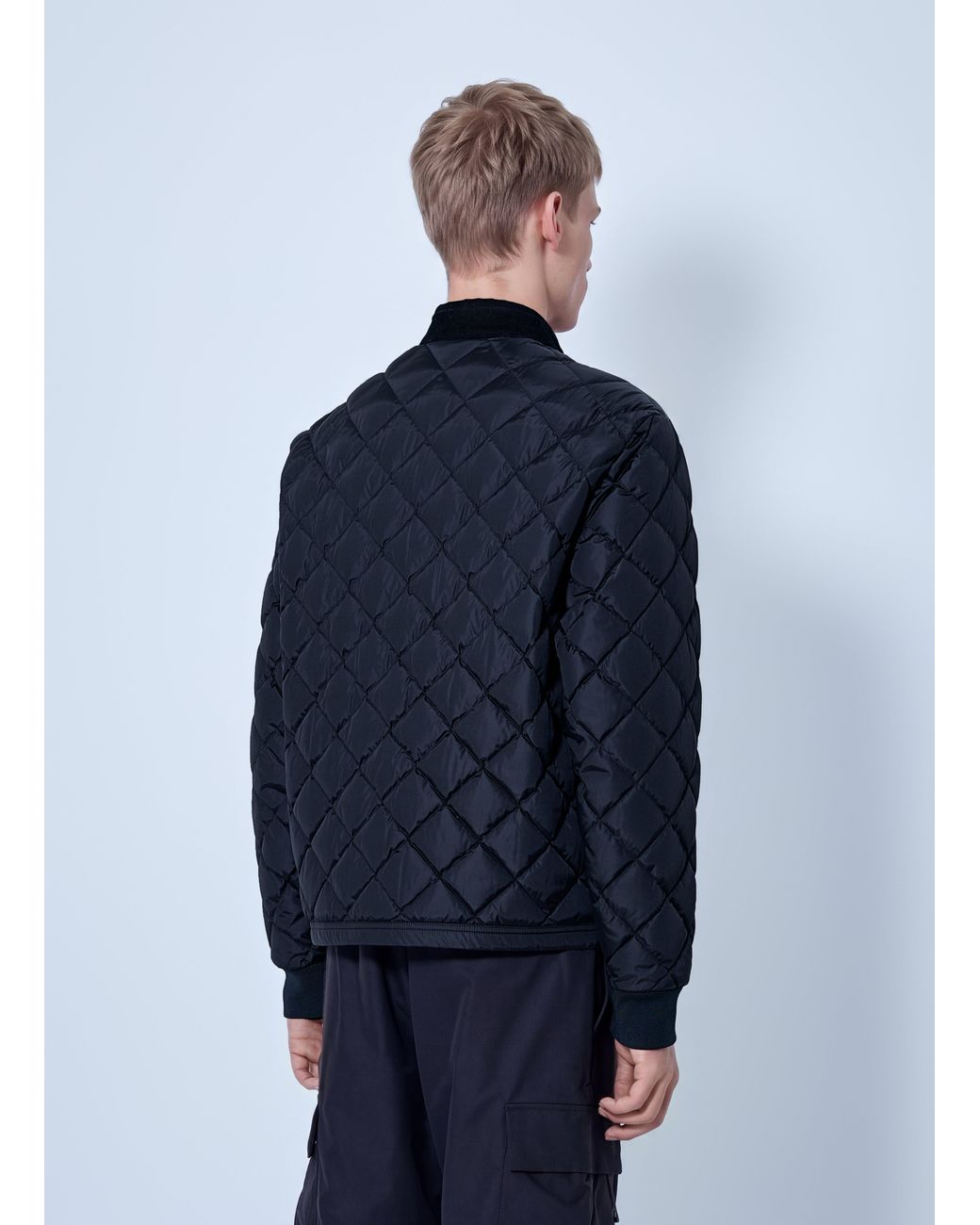 Moncler Blue Eclal Short Down Jacket for men