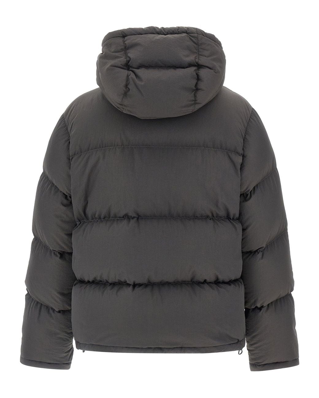 Dolce & Gabbana Gray Dolce & Gabbana Logo Patch Down Jacket for men