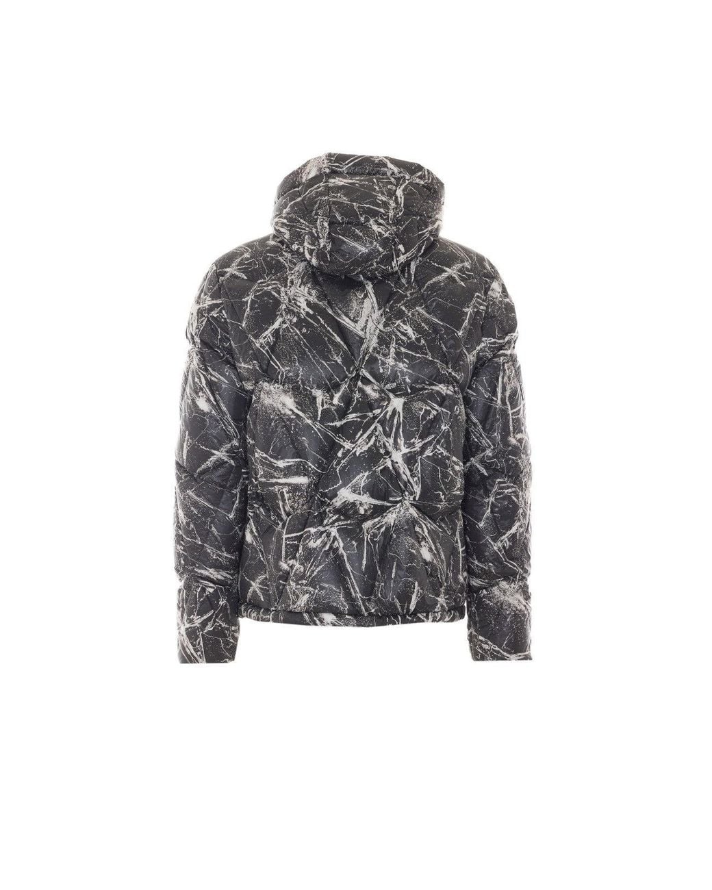 Moose Knuckles Gray Iceberg Quilt Down Jacket for men