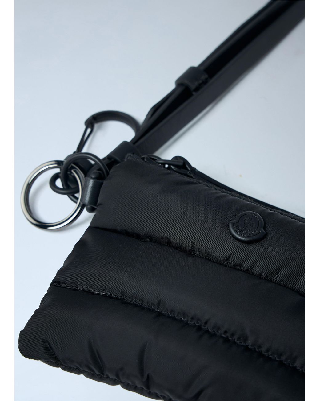 Moncler Blue Quilted Pouch for men