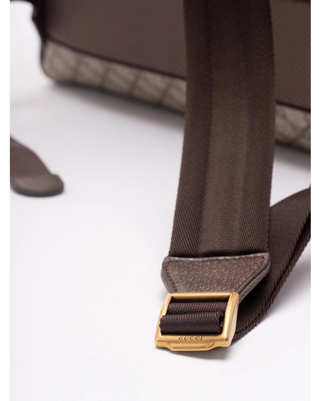 Gucci Brown 'Ophidia' Medium Backpack for men