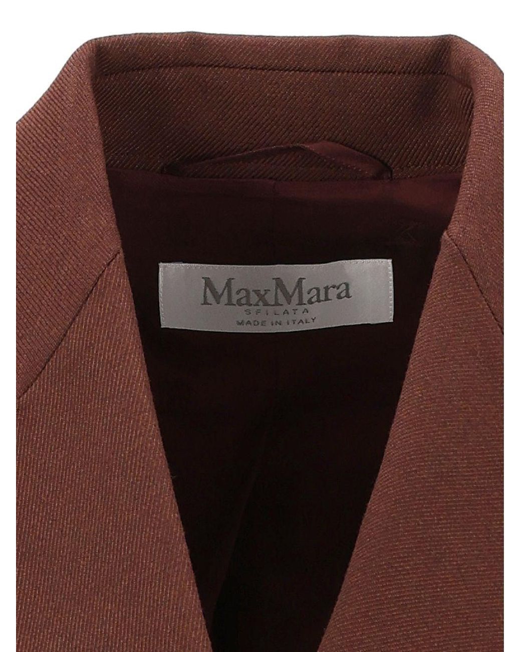 Max Mara Brown Double-Breasted Blazer