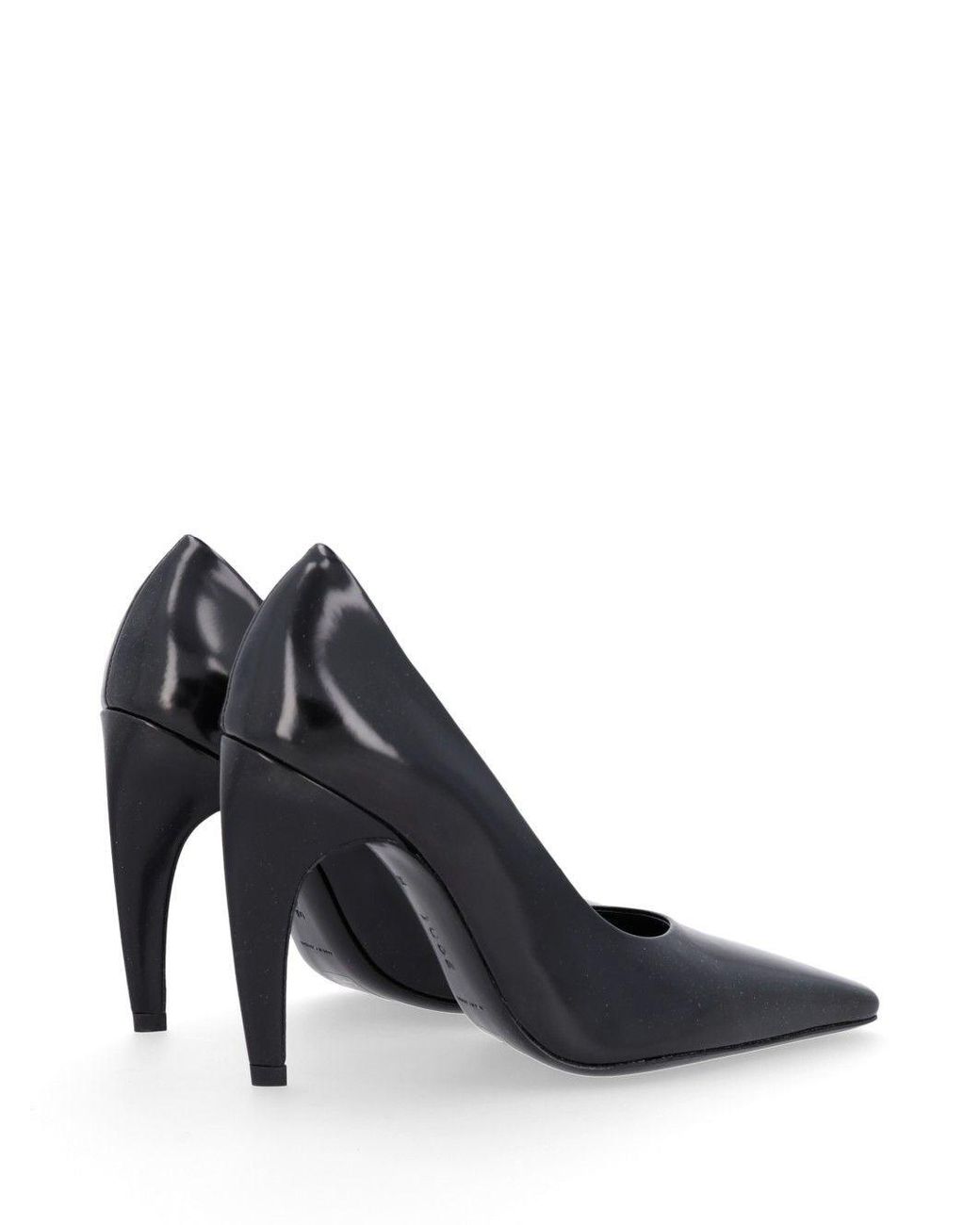 Jude Black Pointed-Toe Pumps