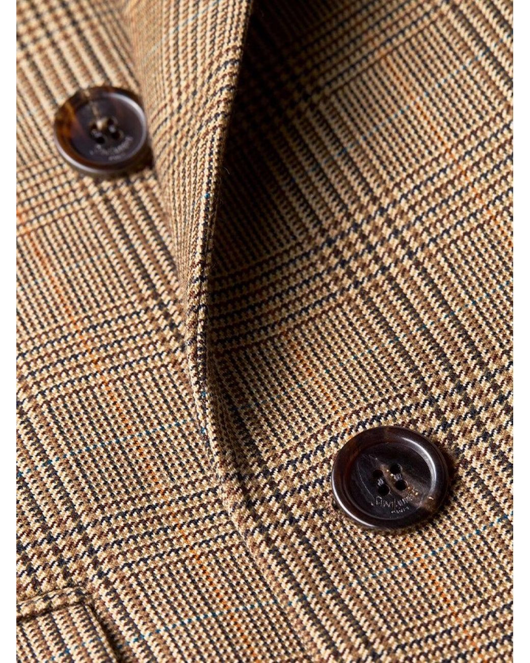 Saint Laurent Brown Double Breasted Jacket