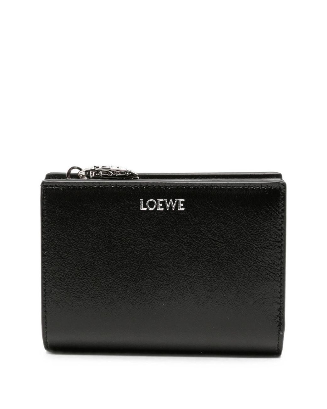 Loewe Black Claw Leather Compact Wallet