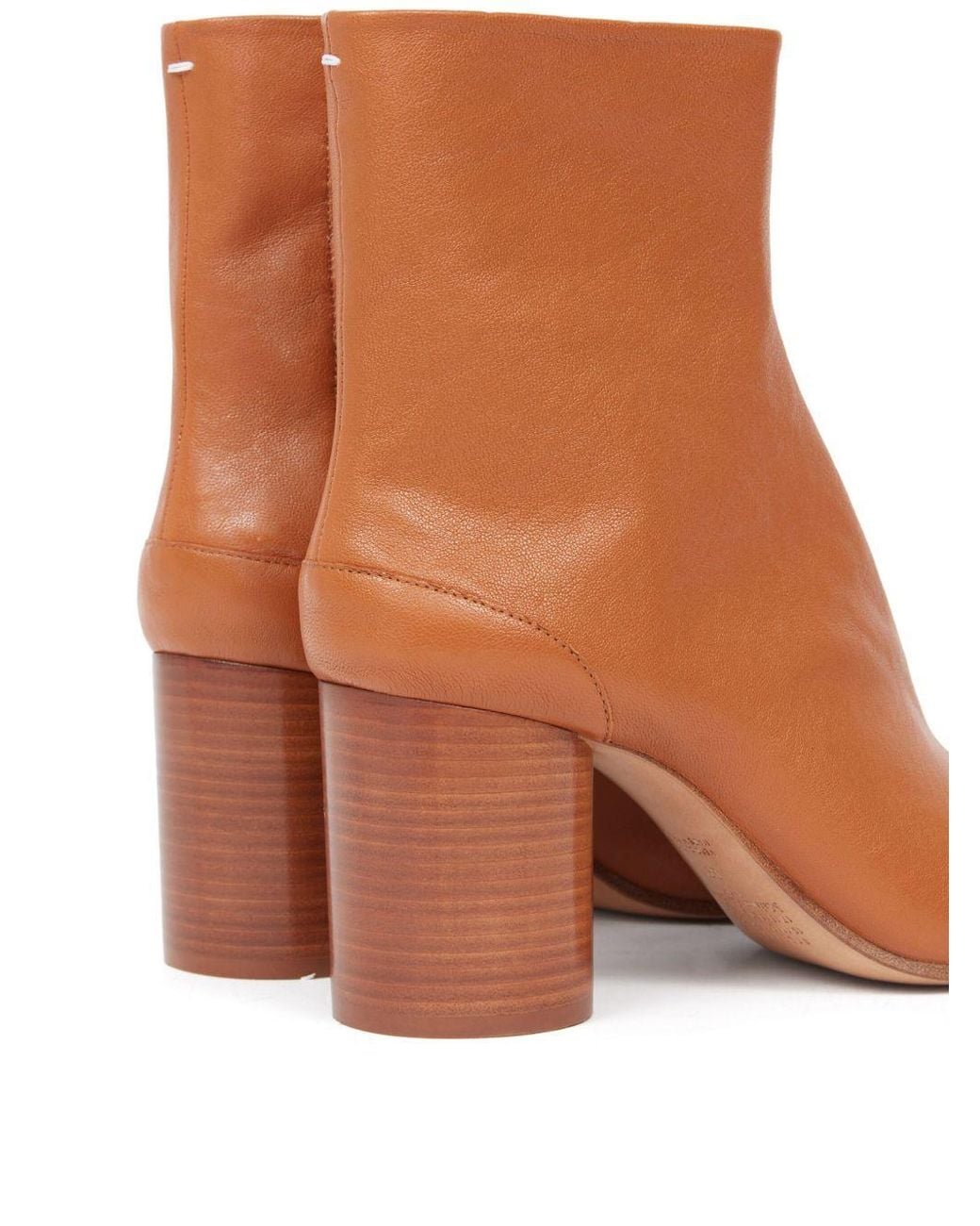 Maison Margiela Brown Split Toe Mini Ankle Boots