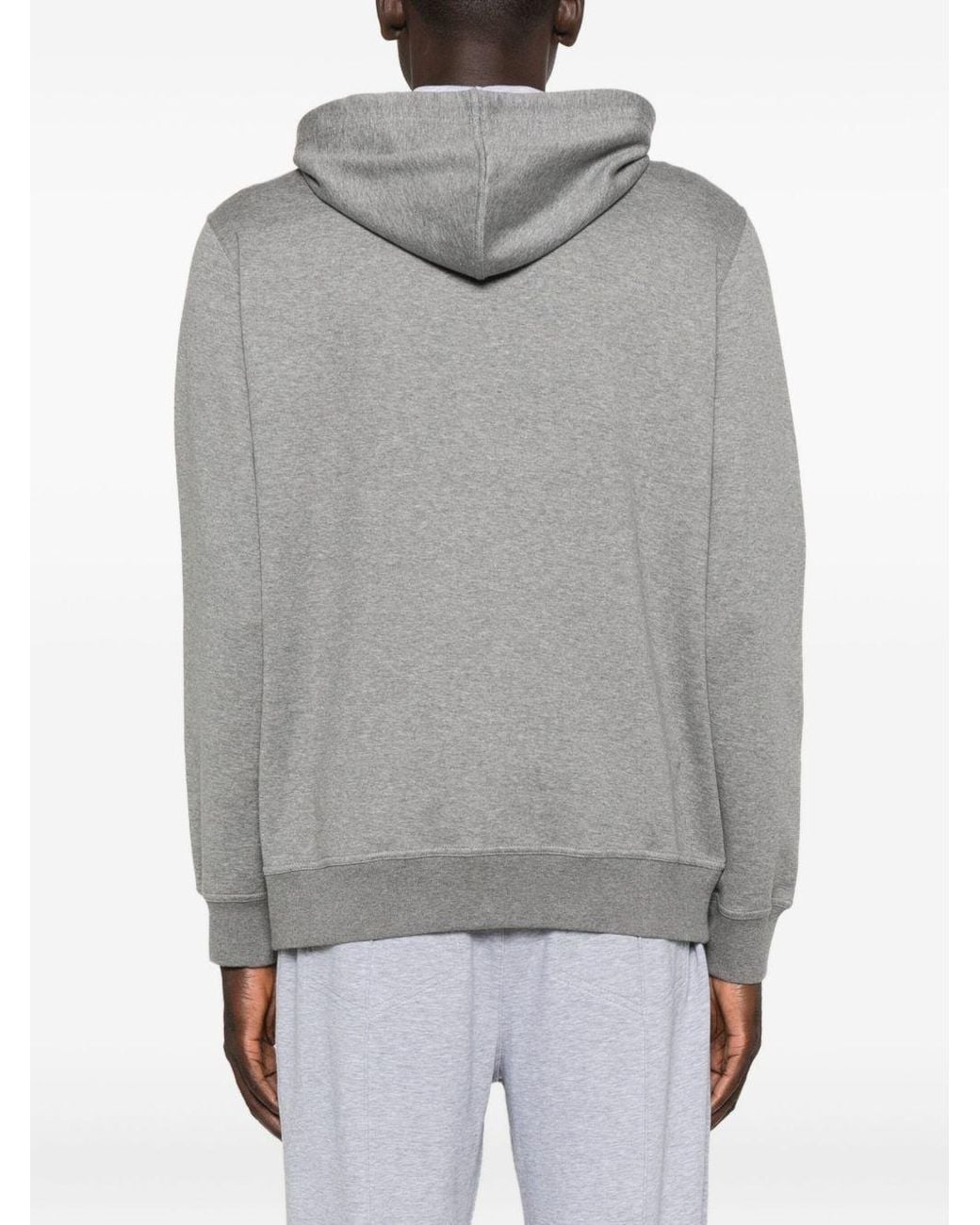 Brunello Cucinelli Gray Cotton Blend Hoodie for men
