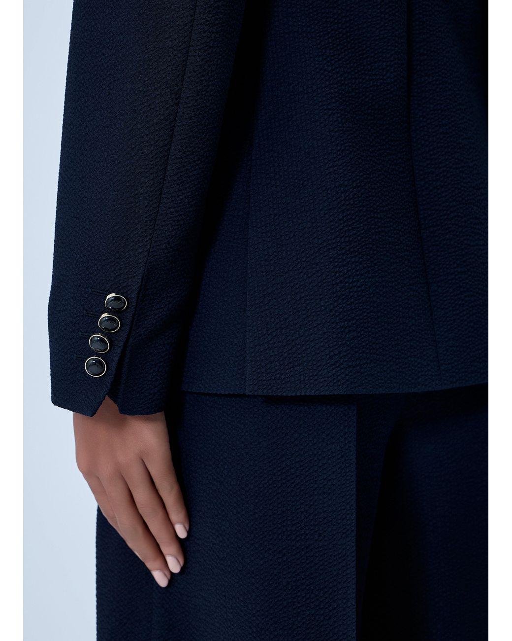 Max Mara Blue Wool Blazer