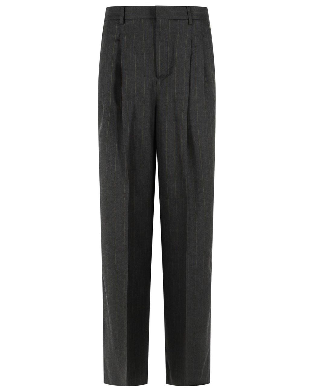 AMI Black Virgin Wool Trousers