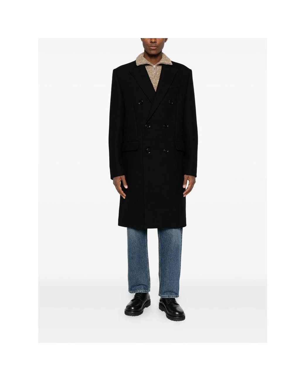 AMI Black Coats for men