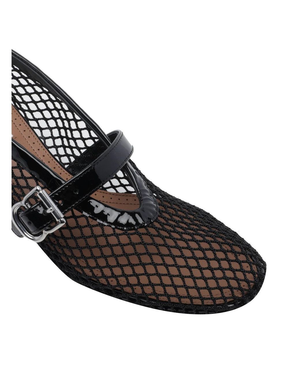 Alaïa Black Fishnet Mary Jane