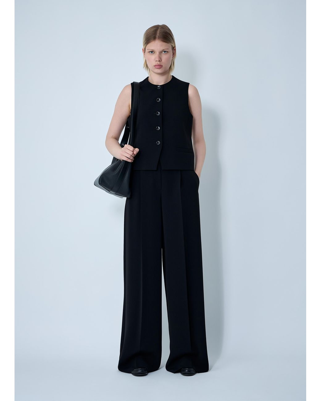 Max Mara Blue Laccato Pants