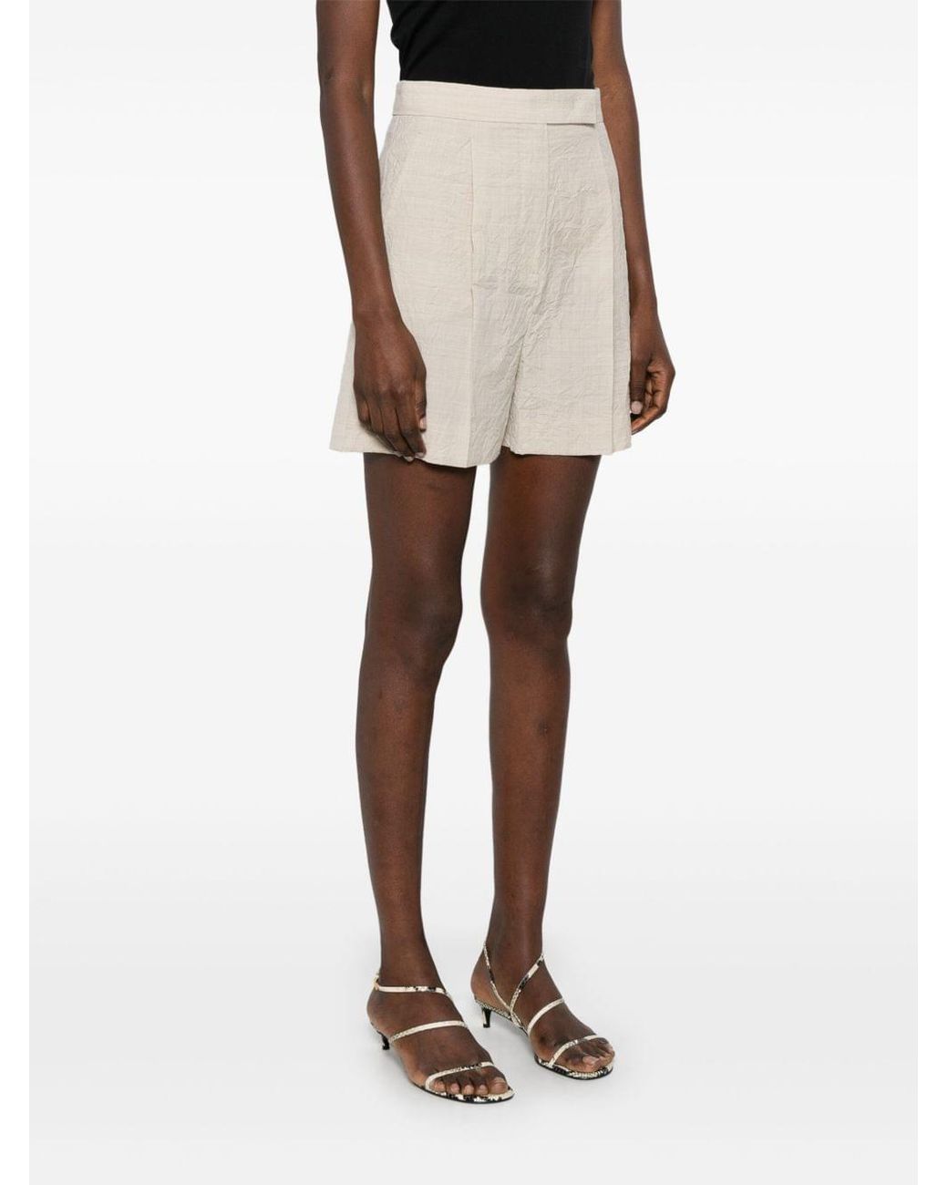 Max Mara Natural Wool Shorts