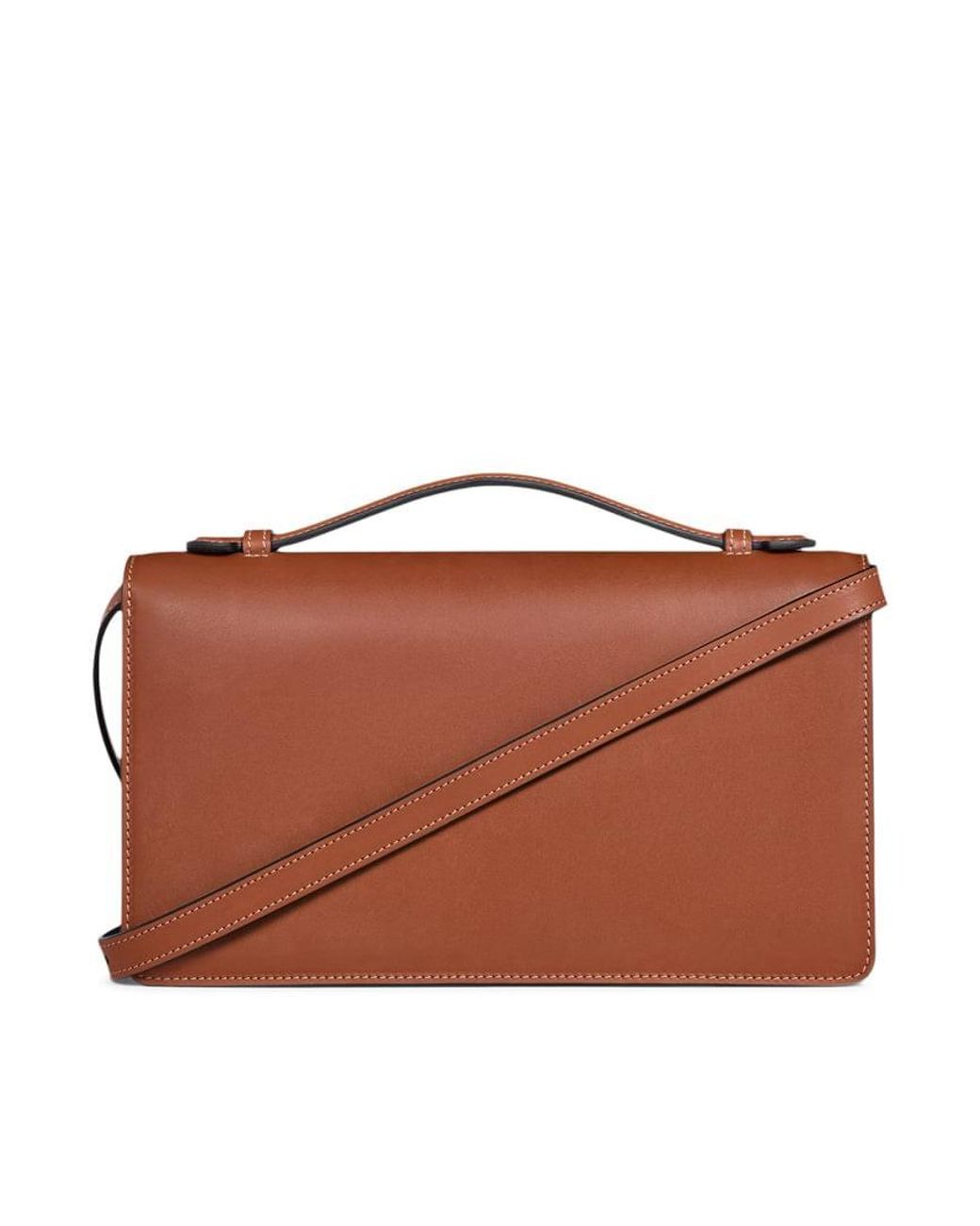 Céline Brown Medium Triomphe Folio Bag