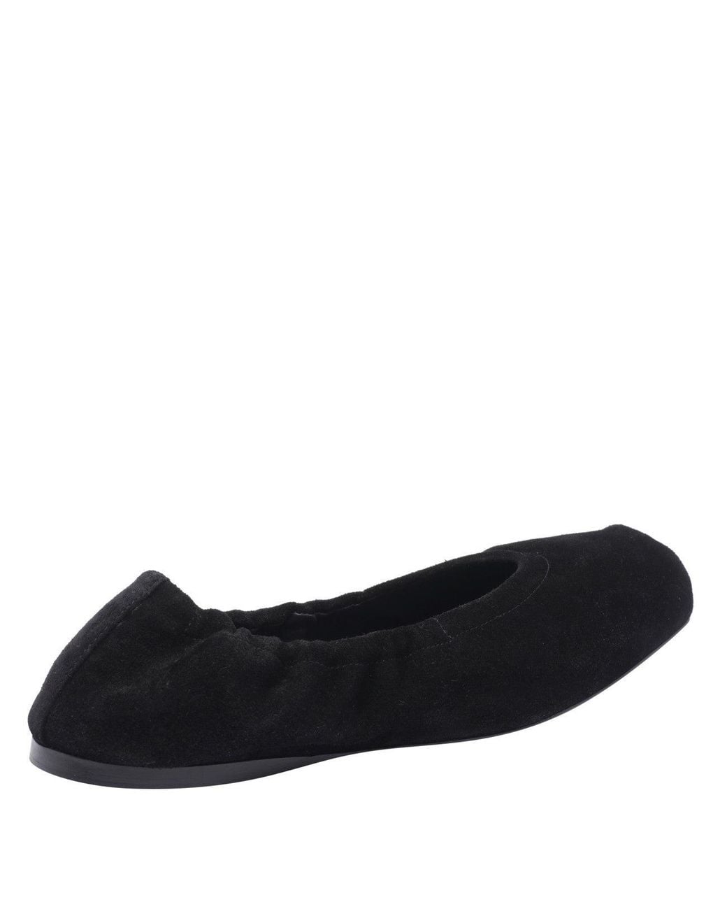 Alaïa Black Leather Flat Ballets