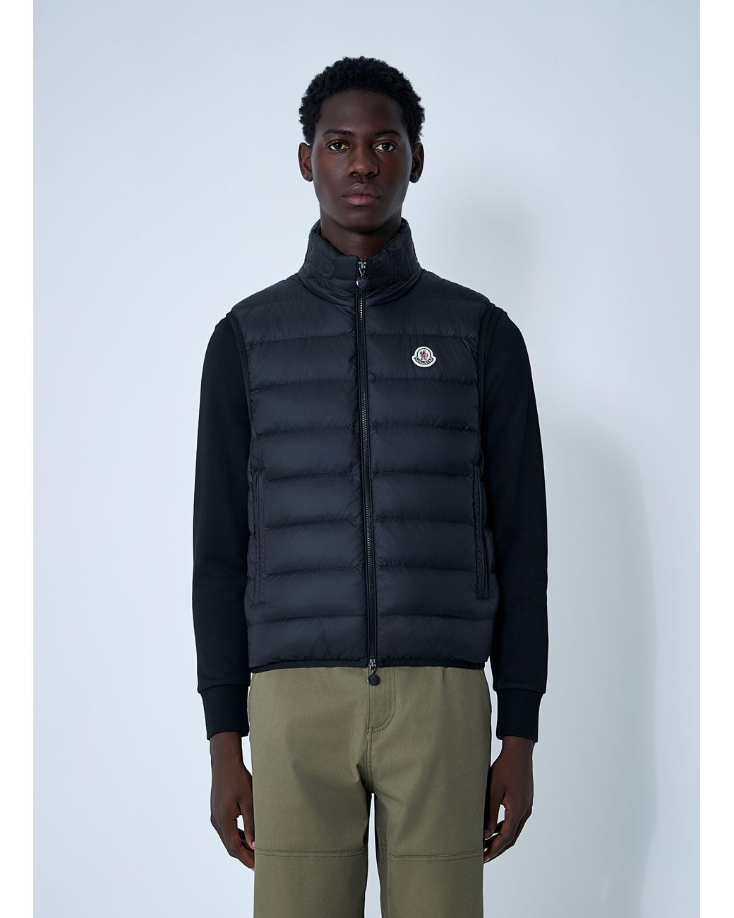 Moncler Blue Rocoque Vest for men