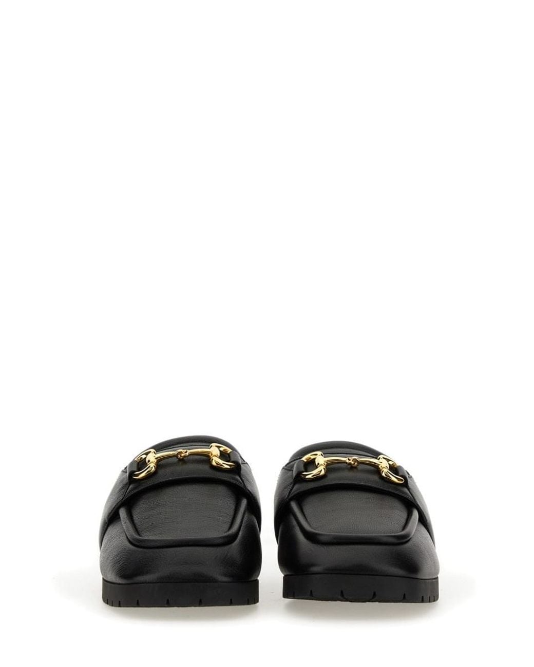 Gucci Black Sabot With Clamp for men