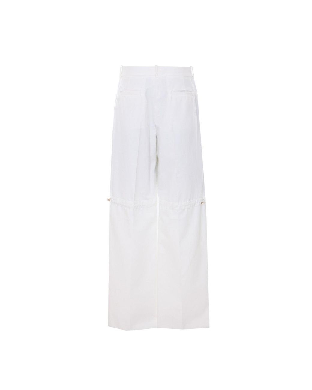 Fendi White Logo Pants
