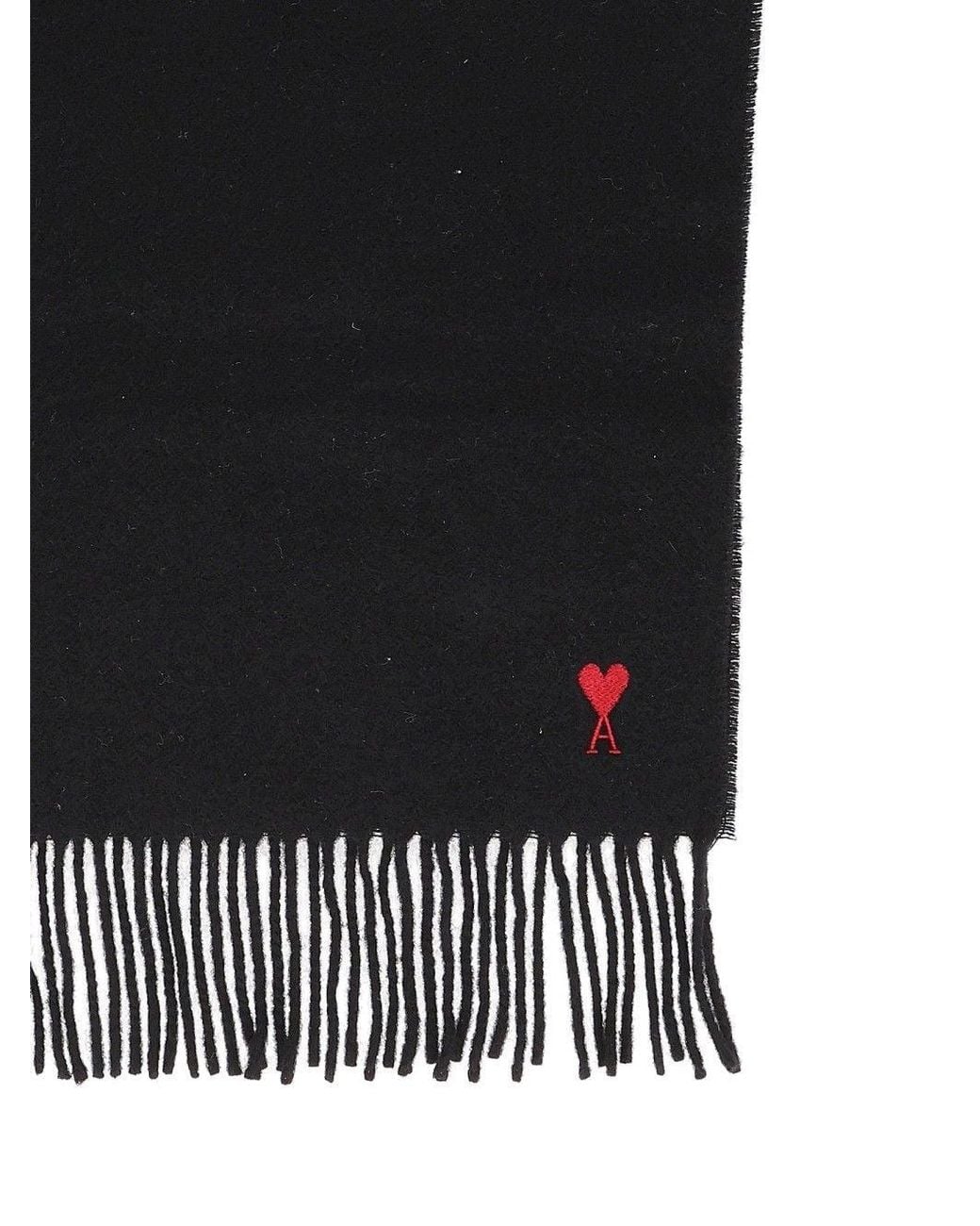 AMI Black Ami Scarf