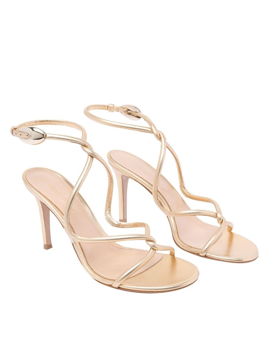 Gianvito Rossi Metallic Mamba Pump Sandals