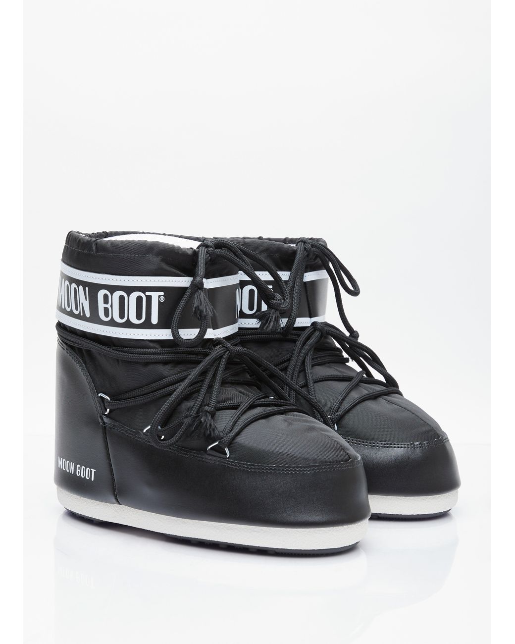 Moon Boot Black Icon Low Nylon Boots for men