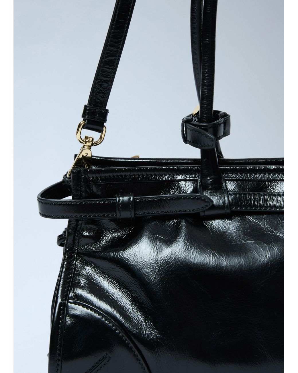 Prada Blue Medium Leather Handbag