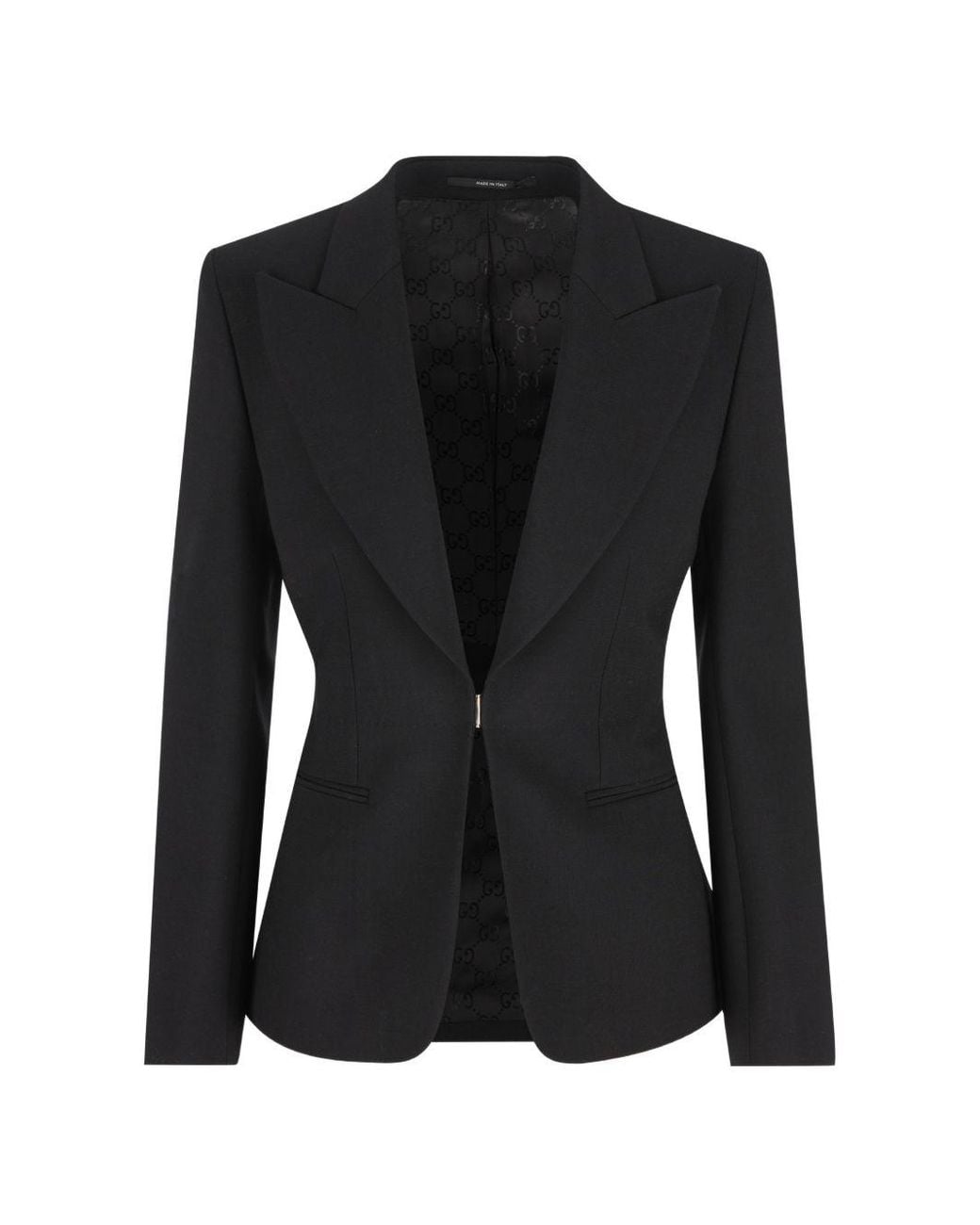 Gucci Black Technical Stretch Blazer