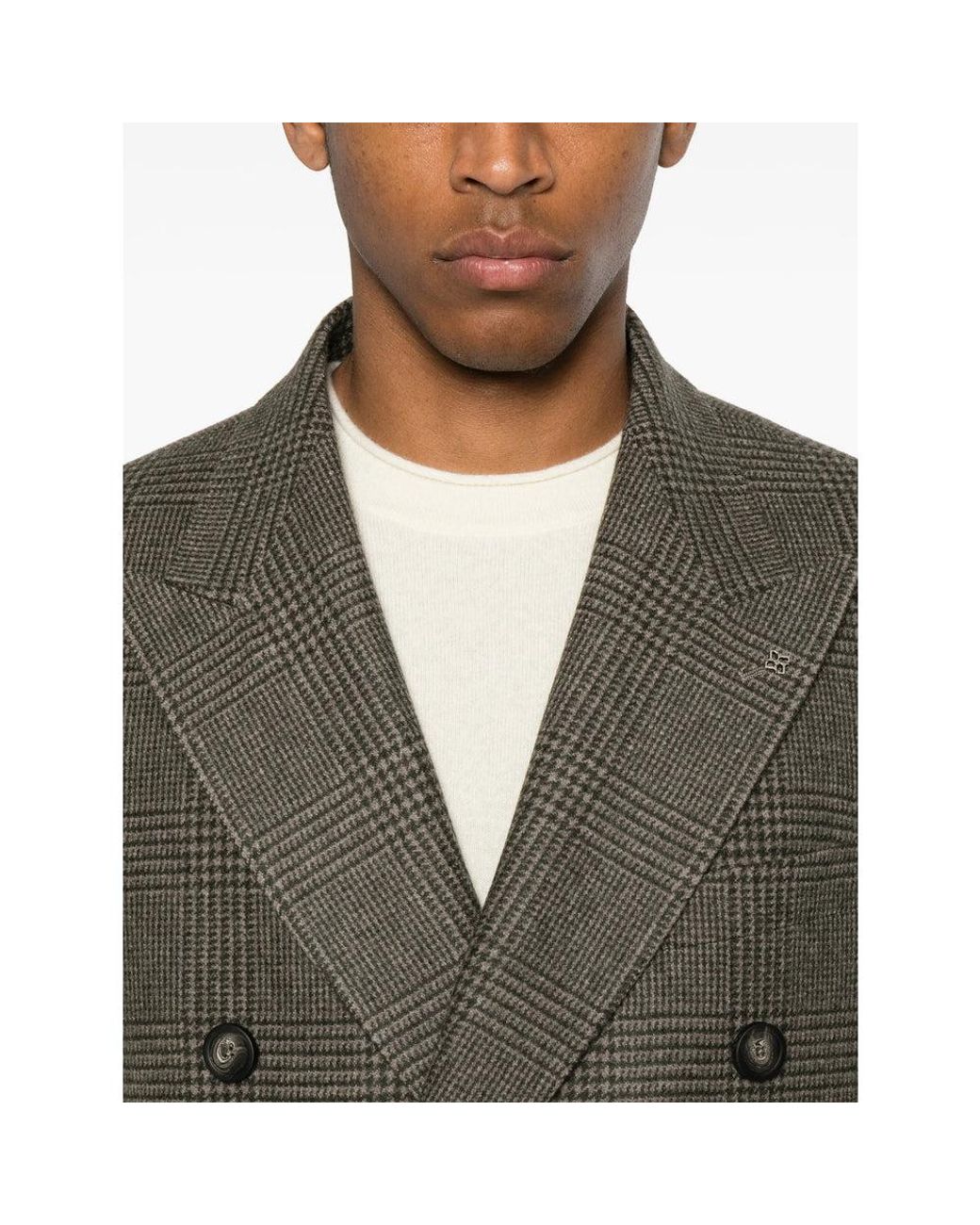 Tagliatore Gray Coats for men