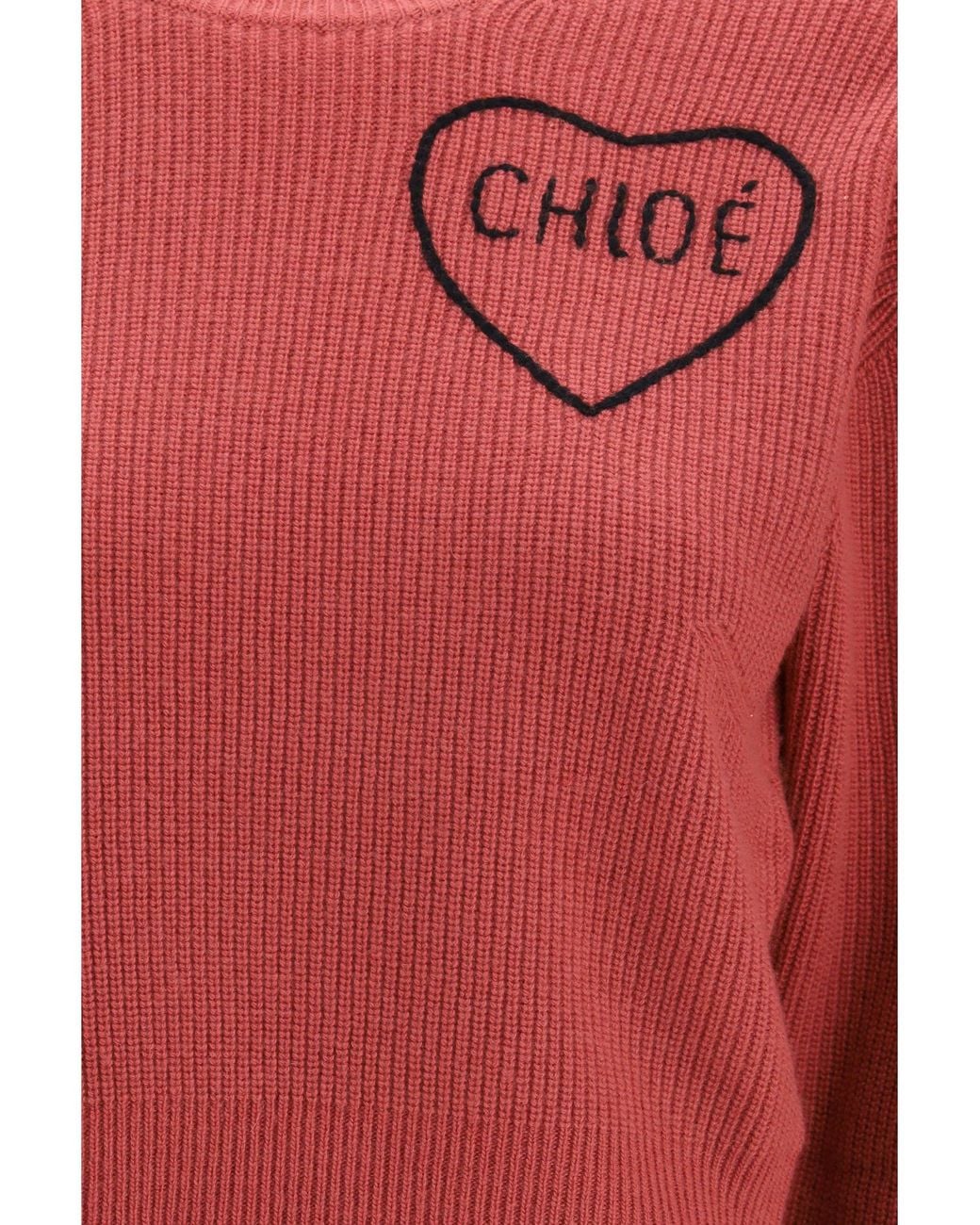 Chloé Red Chloã Cropped Pullover