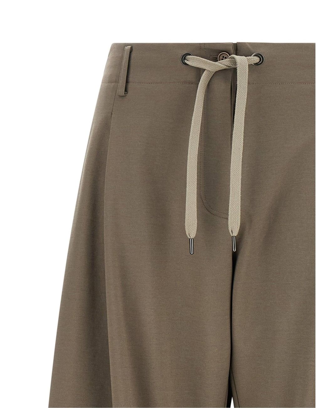 Brunello Cucinelli Gray Interlock Couture Pants