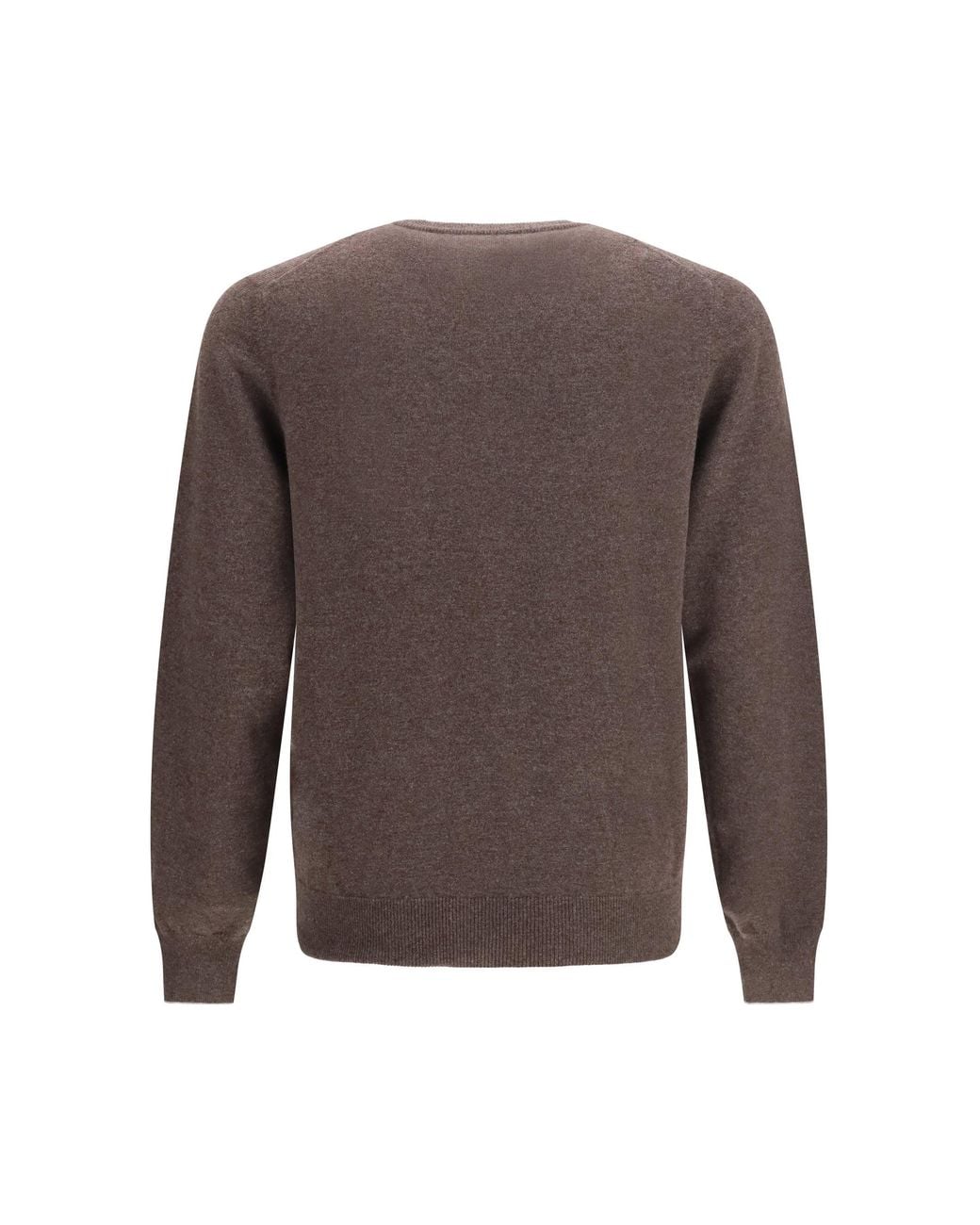 Brunello Cucinelli Cashmere Sweater in Brown for Men | Lyst