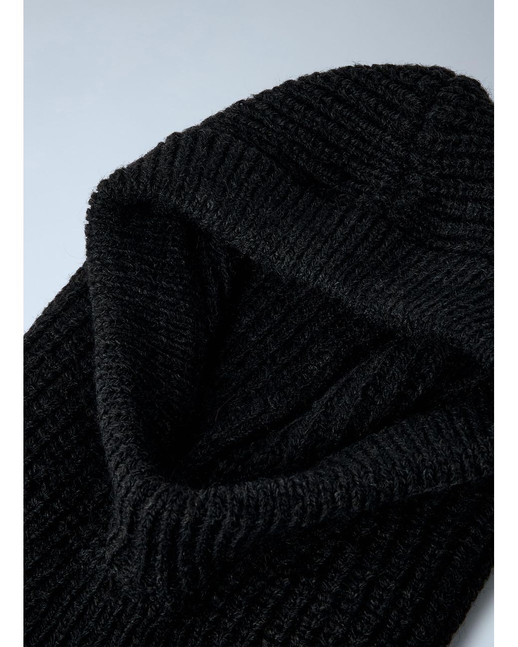 Lemaire Black Knitted Wool-Blend Hood